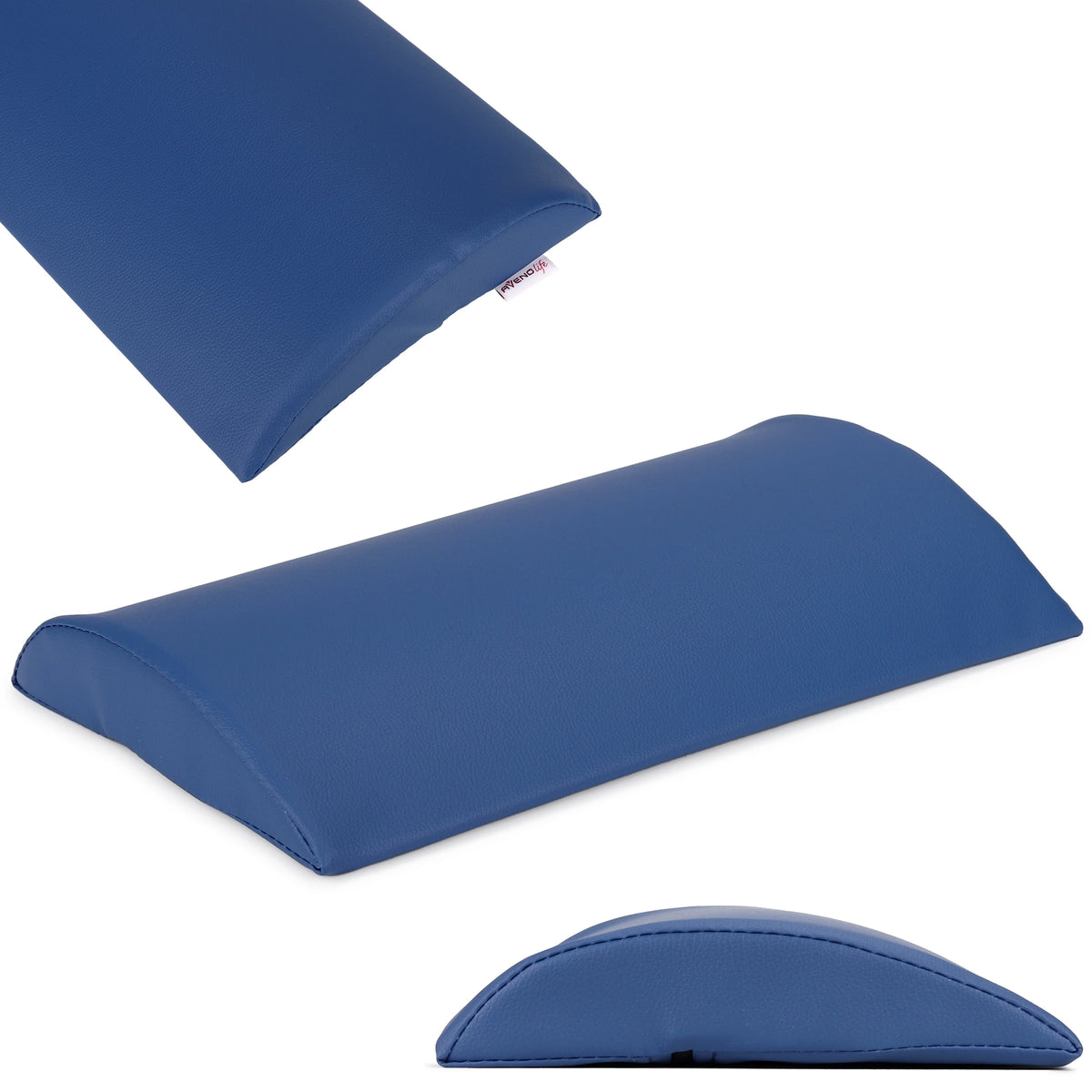 Semi Round Bolster lumbar 40x25x5 K512, plava
