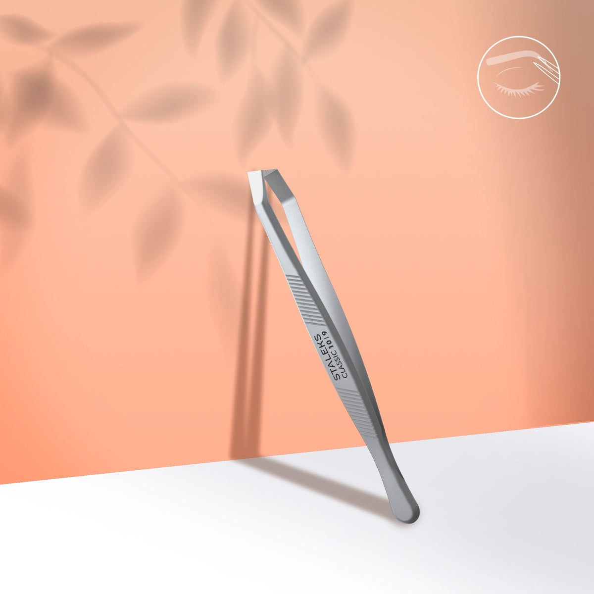 Staleks CLASSIC pinceta za obrve široka, beveled, rak-stil [TC-10/9]