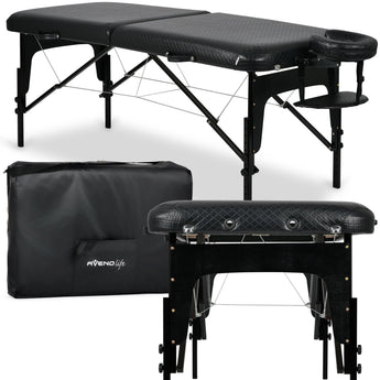 Portable cosmetic and massage bed Estetic Black Comfy Base K515 Black