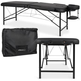 Sulankstomas masažo stalas Rico 60 cm Comfy Base k515, juoda