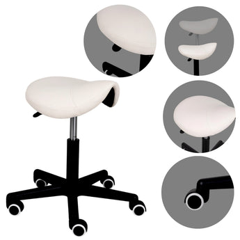 Saddle stool LUMO, Comfy Base k501 white