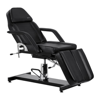 Hydraulic pedicure beauty chair Sillon 210 with rocking function and split footrest black
