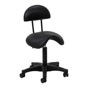 Cosmetic stool 6001 black with a black base