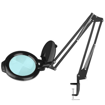 LED lampa s povećalom moonlight 8013/6, crna, za radni stol
