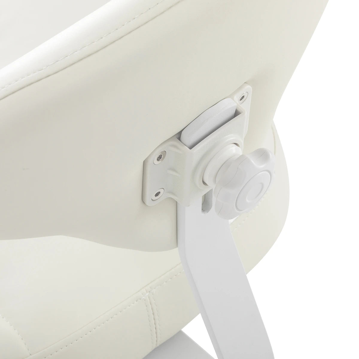 Azzurro 156f bump-up white cosmetic stool