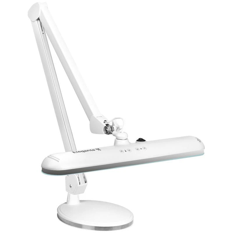 Elegante Darba lampa LED 801-TL, ar regulējamu apgaismojuma intensitāti un krāsu temperatūru, balta