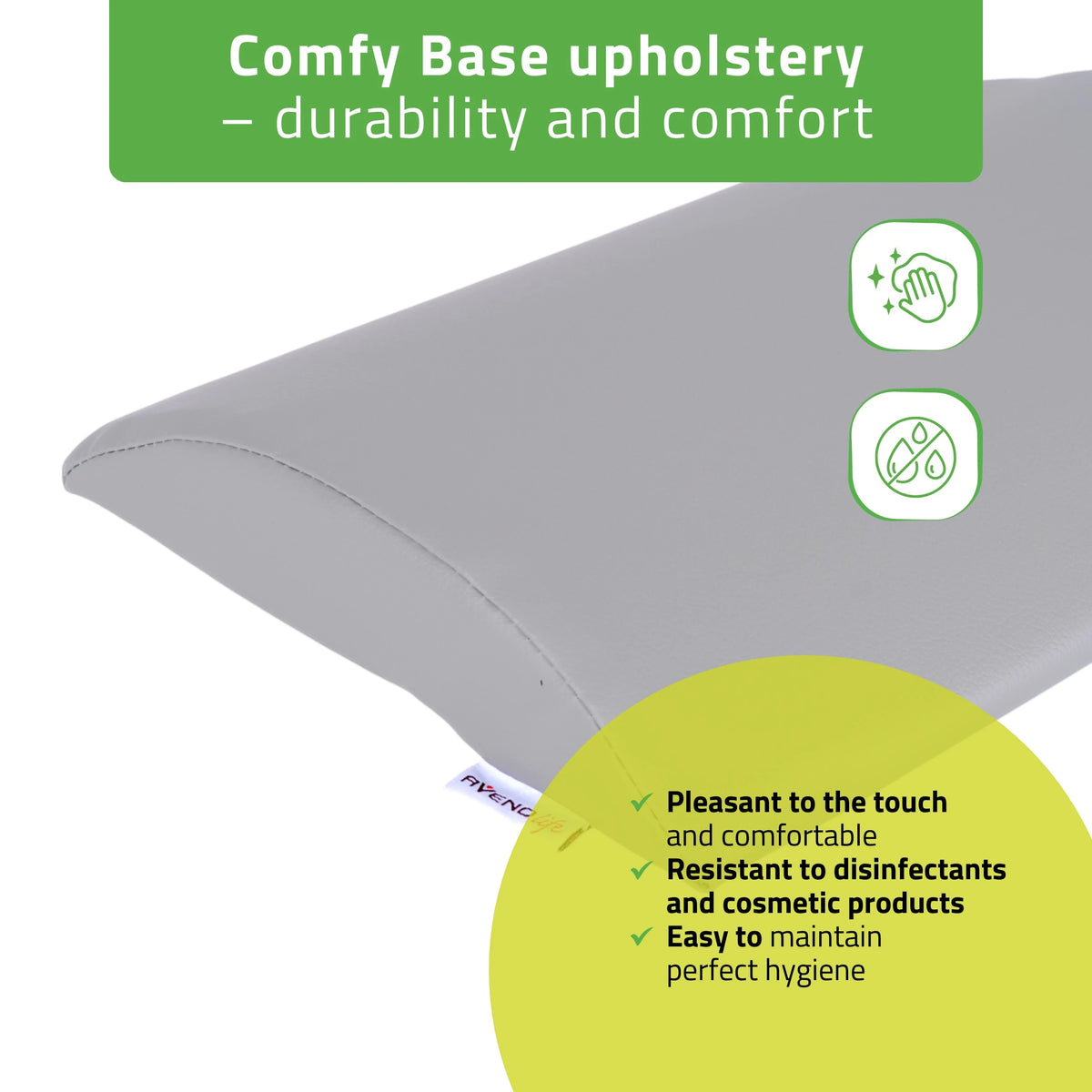 Semi Round Bolster Lendenkissen 40x25x5 K522, Grau