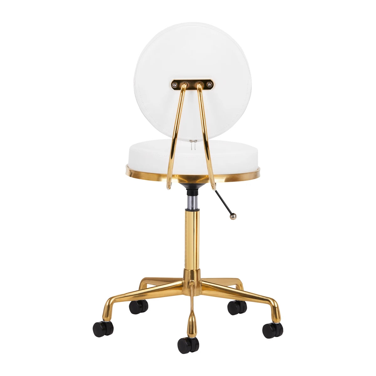 Arbetsstol / kundstol H5 GOLD vit