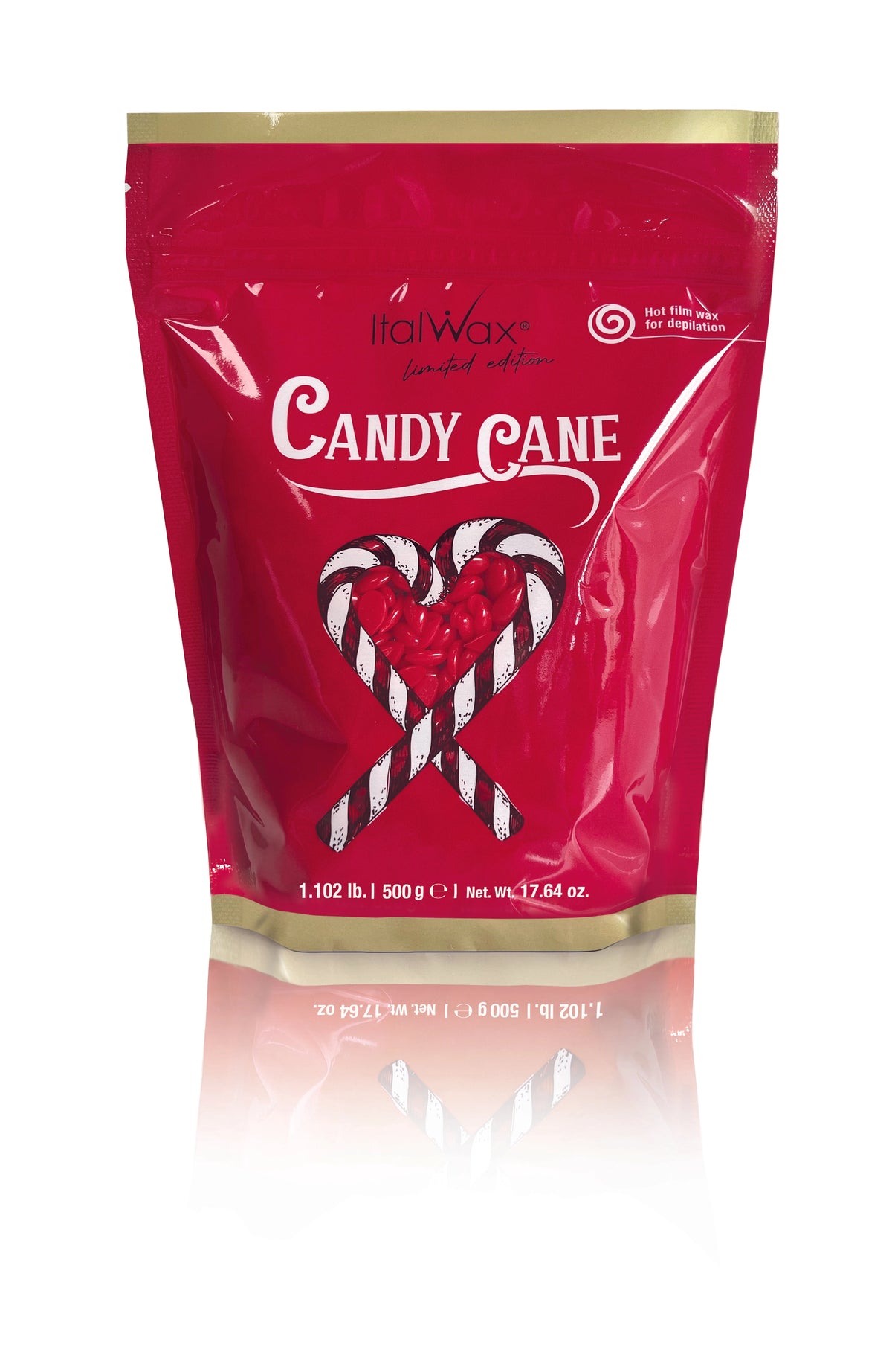 ItalWax Winter Collection Candy Cane Epilācijas vasks (Limited Edition), 500 g