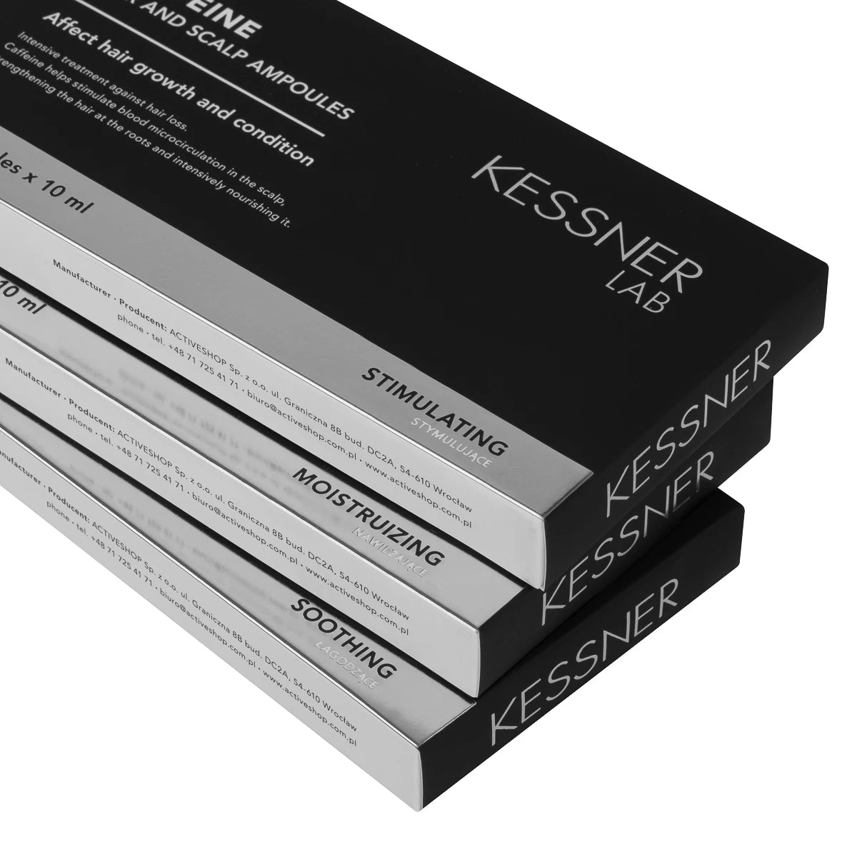 KESSNER LAB Koffein ampulla fejbőrre és hajra, 10 x 10 ml