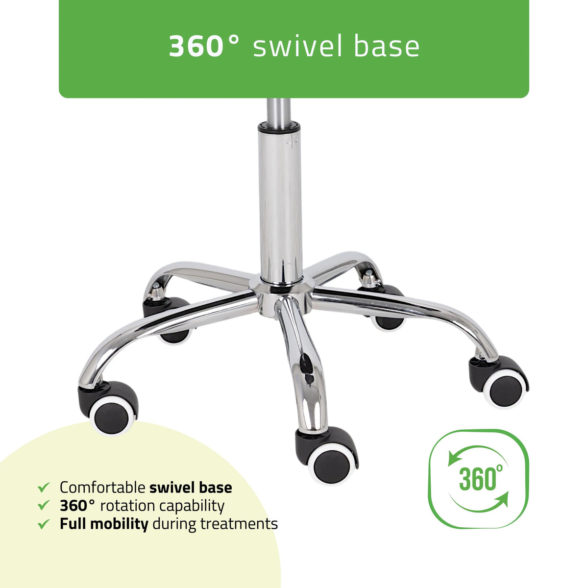 Sedlo stolica LOFI, Comfy Base k515 s prošivanjem, crna