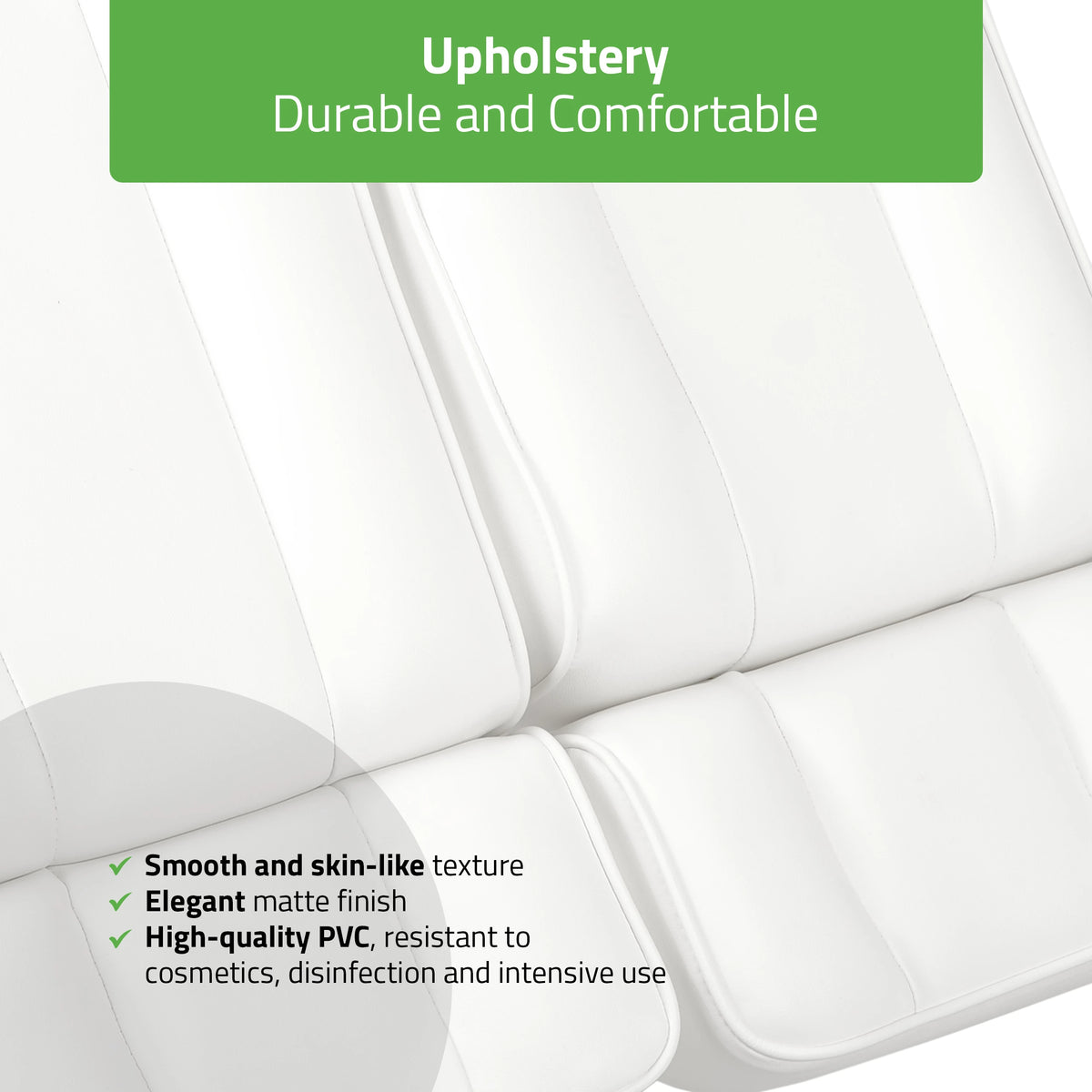 MAX Bianco hydraulische behandelstoel met pneumatische verstelling