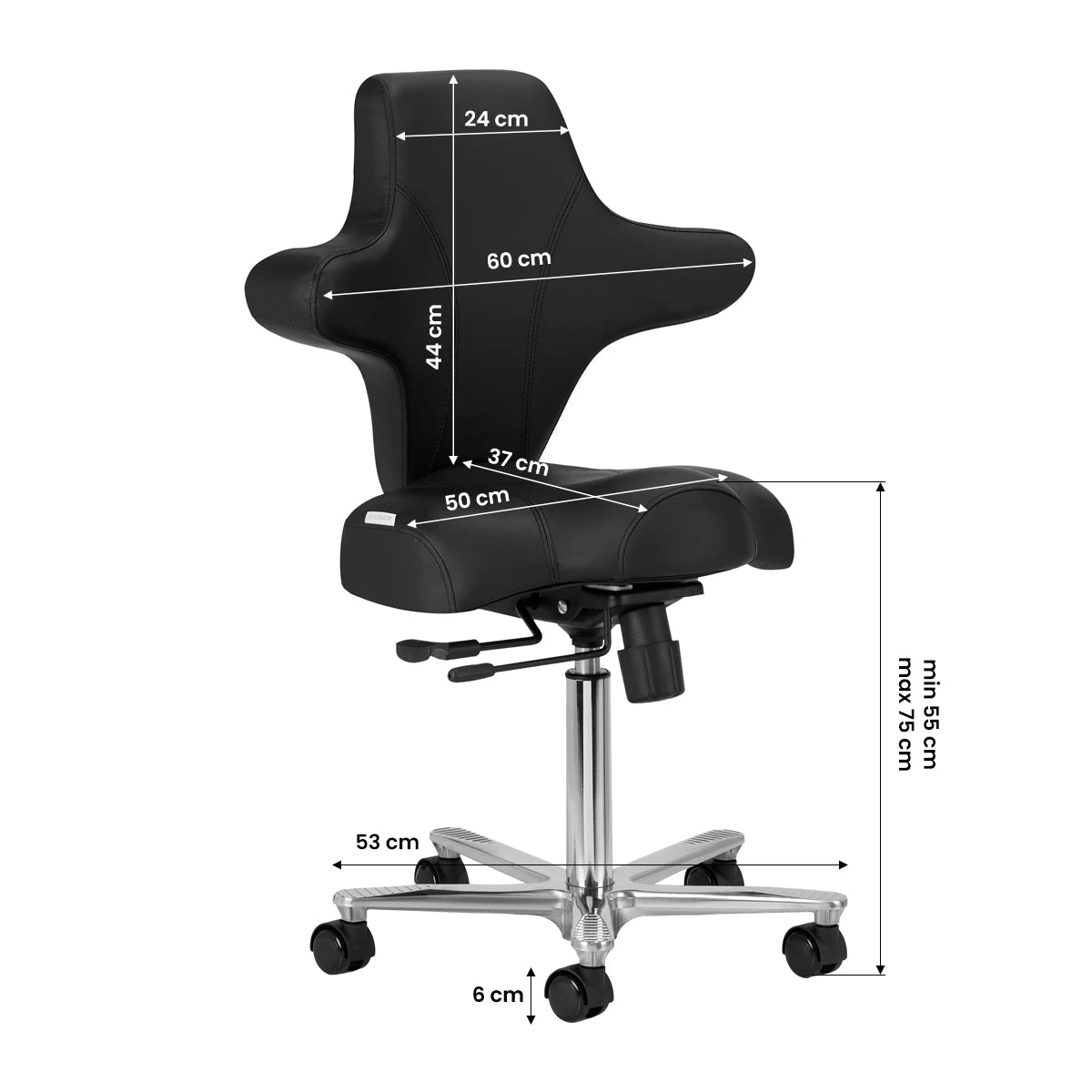 Chaise cosmétique Azzurro Special 152 noire