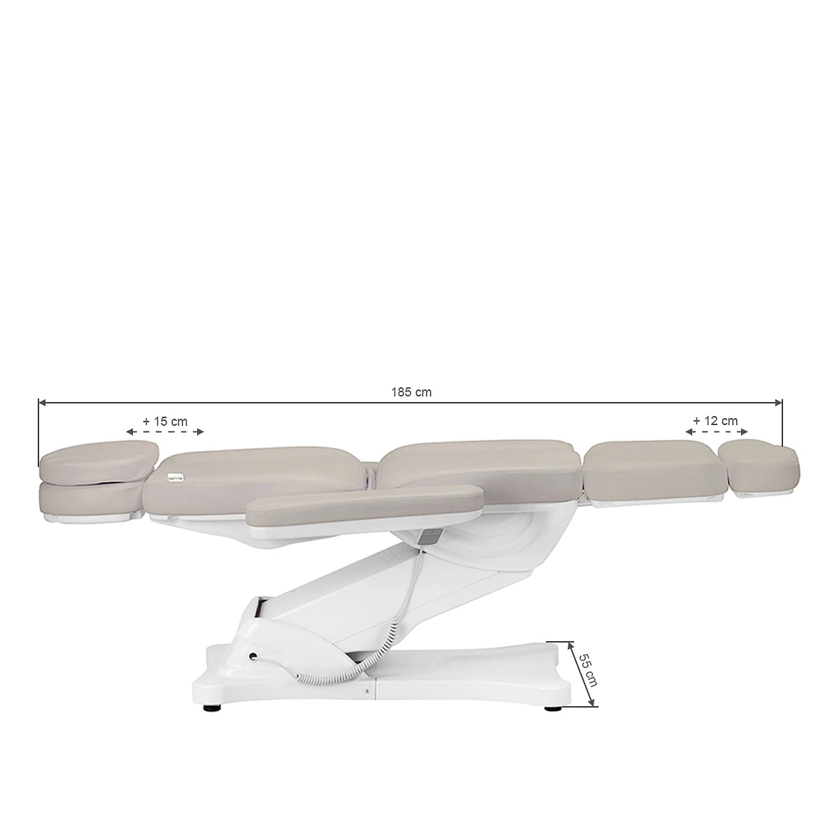 Chaise cosmétique électrique SILLON CLASSIC 3 moteurs, couleur sel de mer