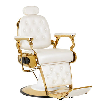 Gabbiano Francesco Barberstuhl, Gold-Weiß