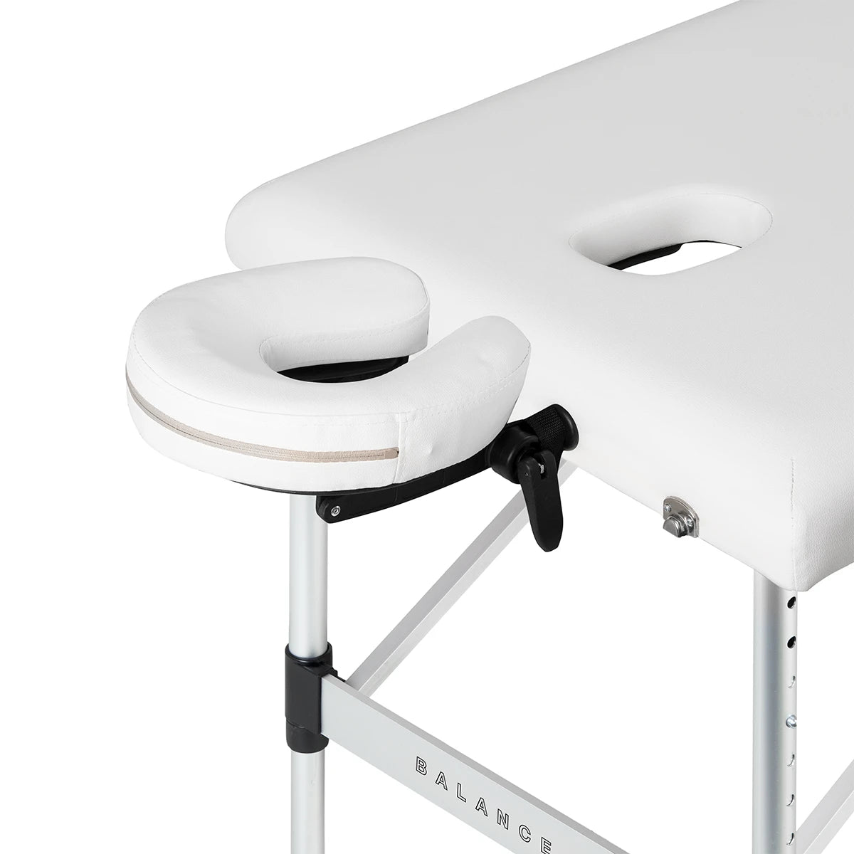 BALANCE aluminium folding massage table 3 segment white