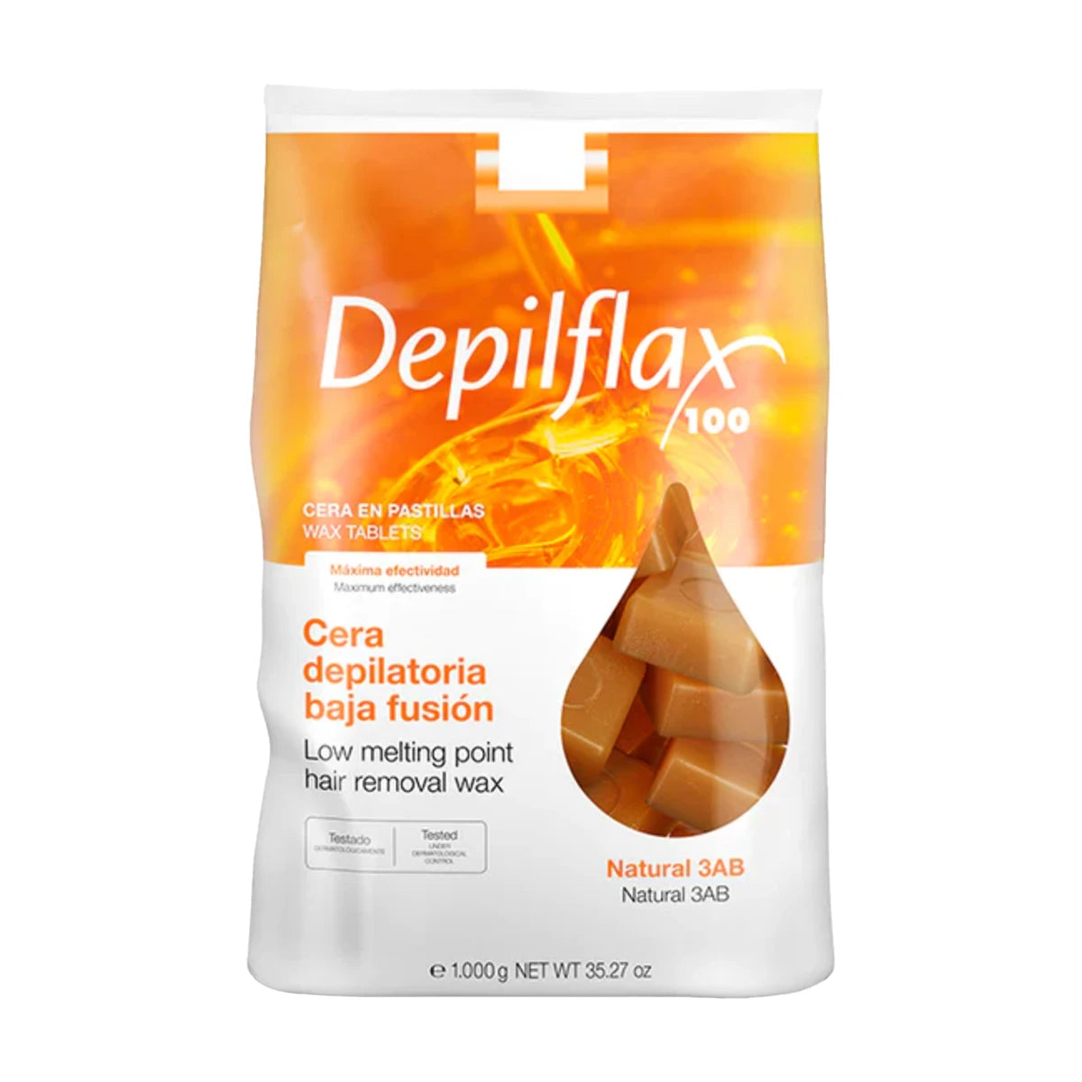 Depilflax Enthaarungswachs, stripless, NATURAL 1 kg, Natur