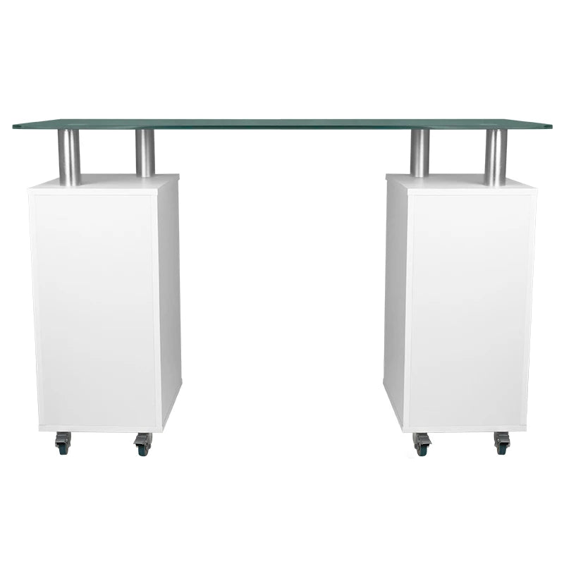 Manikīra galds GLASS COSMETIC, balts