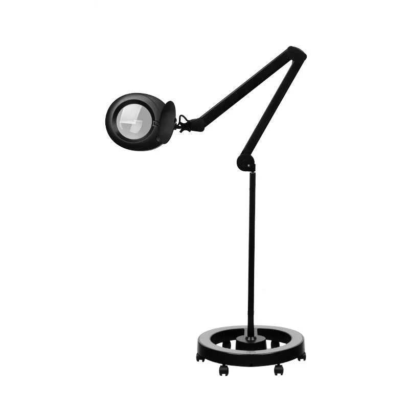 Elegante Lupa-lampa 6025, 60 LED SMD 5D, melna, ar statīvu