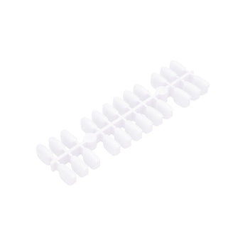 Tips are white natural without a pocket on a sheet - 240 pcs.