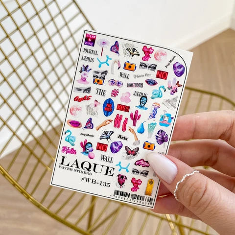 LAQUE Nail Art -slaiderit #WB-135