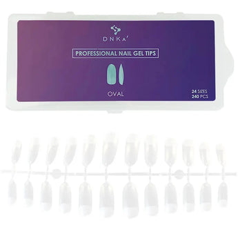 Gel tips for nail extension  PROFESSIONAL NAIL GEL TIPS "DNKa", OVAL 240 шт.
