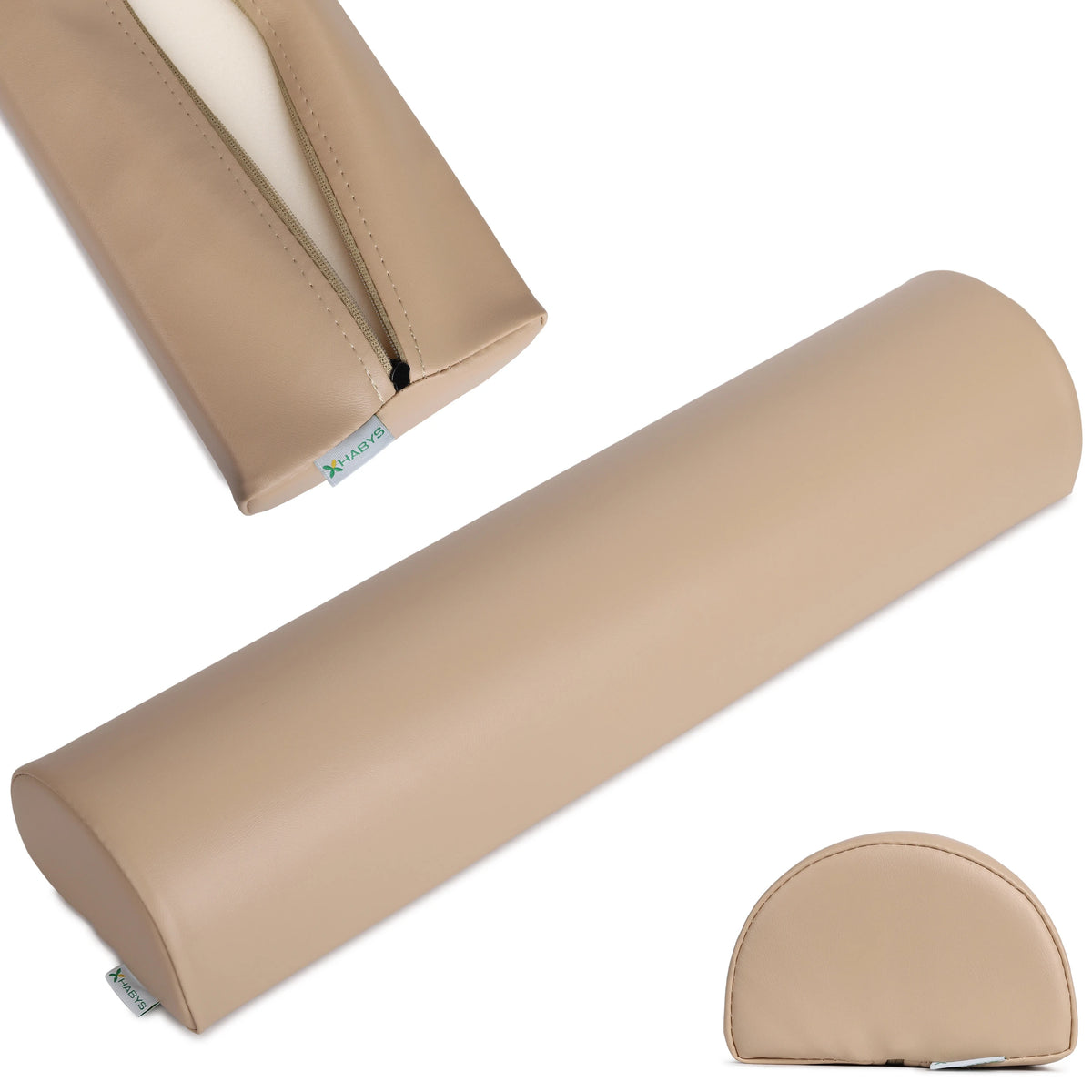 Bolster semi-rond 60x15x10 beige