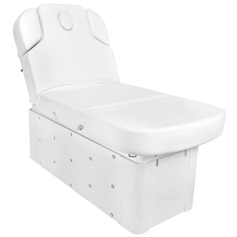Косметическая кушетка, AZZURRO KRYSTAL 370-3, 4 мотора, белая, с подогревом