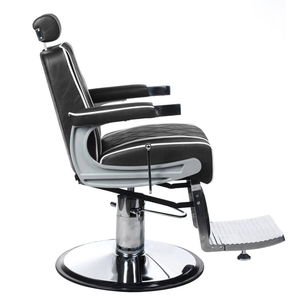 Barbiersstoel ODYS BH-31825M, zwart mat
