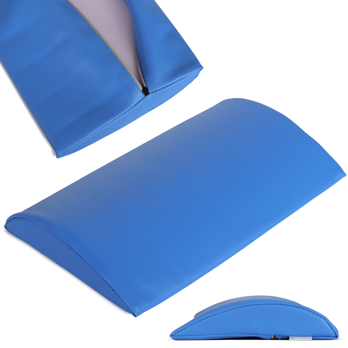 Semi-Round Bolster Lendenstütze 40x25x5 Soft K023, Blau