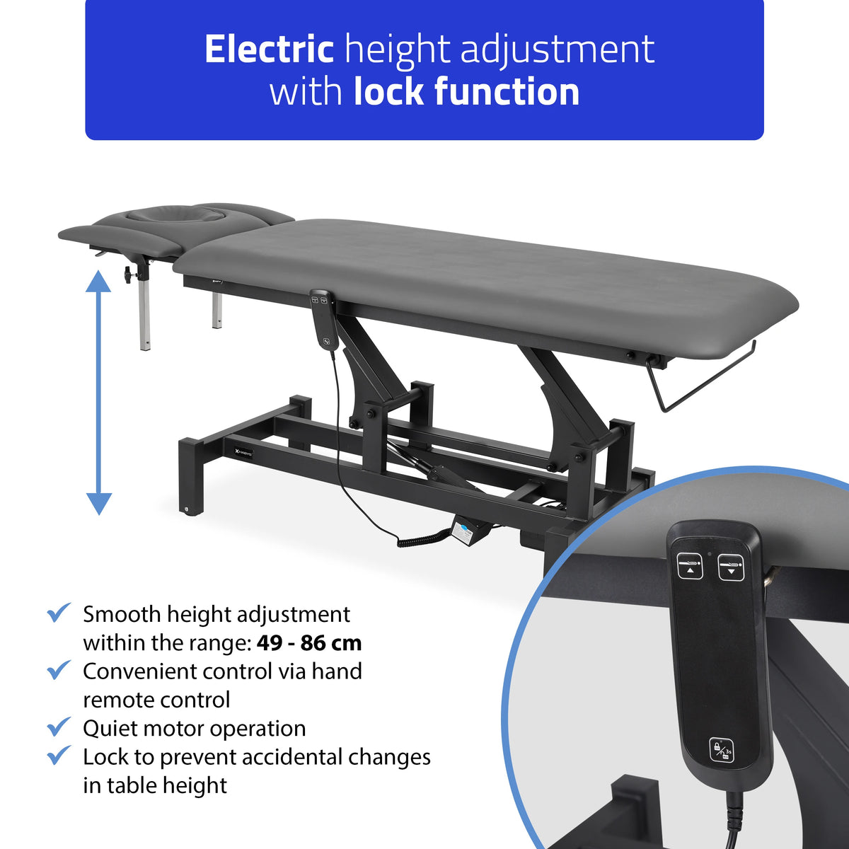 Table de massage fixe Fortis 4 ERGO Gris