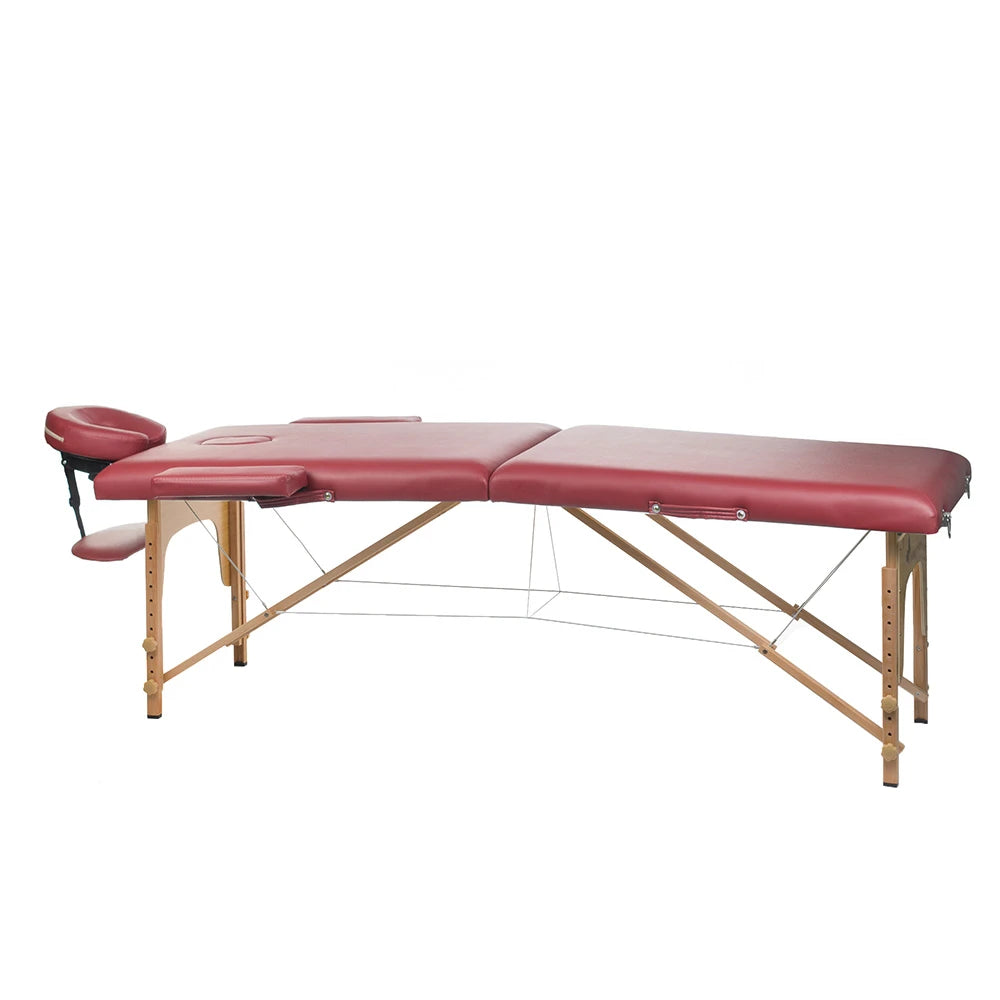 Sammenklappelig massagebrikse COMFORT 10, bordeaux