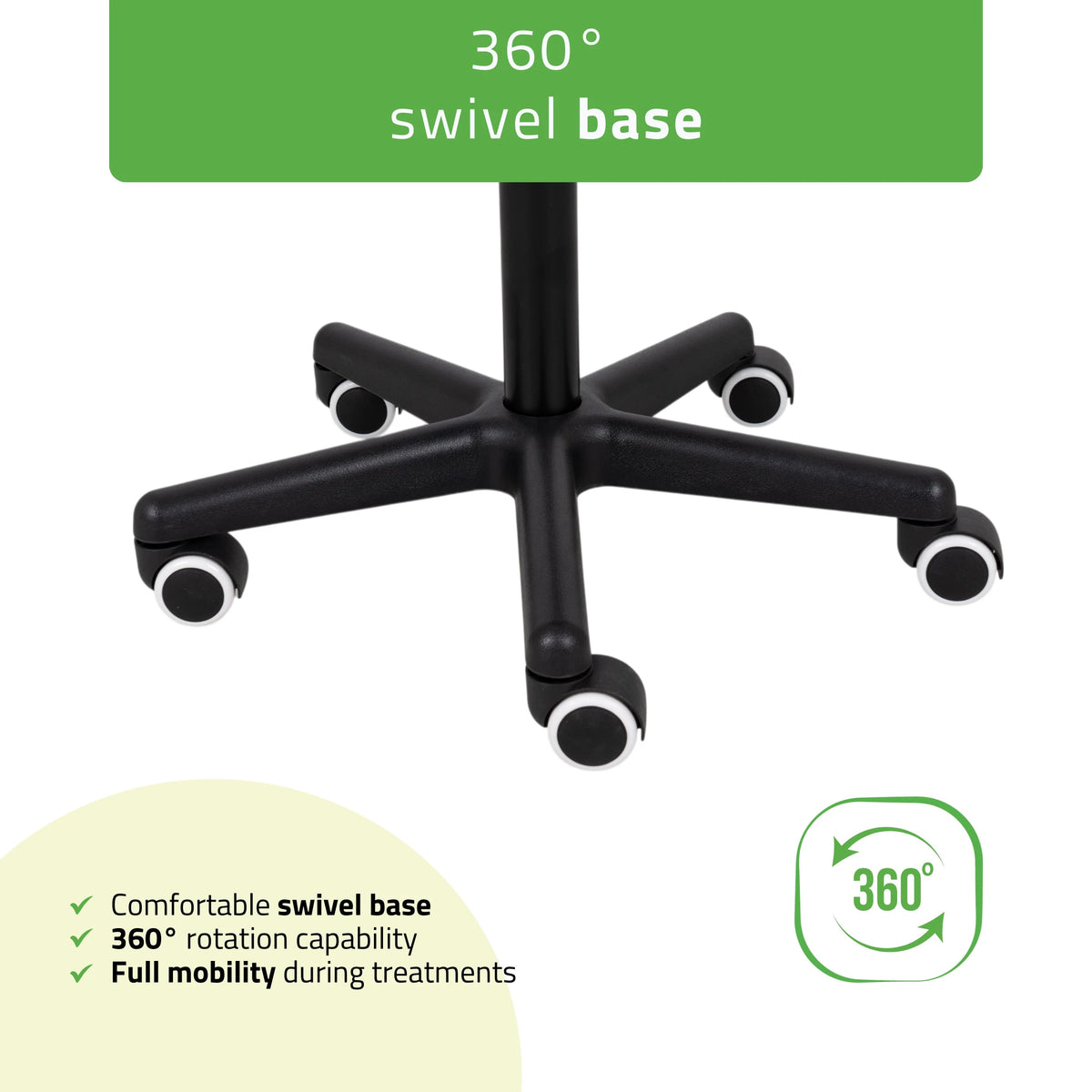 Saddle stool LUMO, Comfy Base k515 quilted black