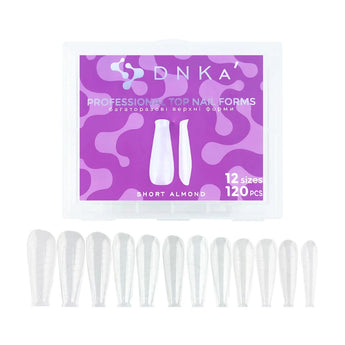 DNKa Forme per extension unghie, SHORT ALMOND, 120 pz.
