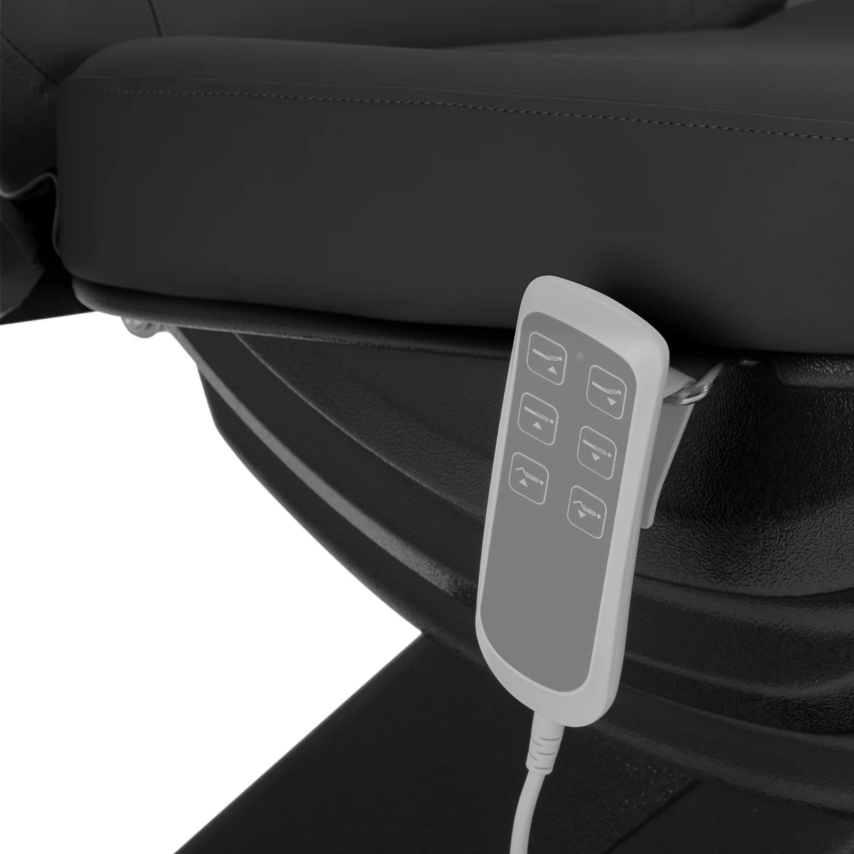 Kosmetoloģijas krēsls - kušete SILLON CLASSIC, 3 motori, melns