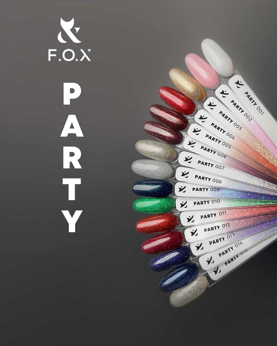 F.O.X Gēla nagu laka Party 015, 7 ml