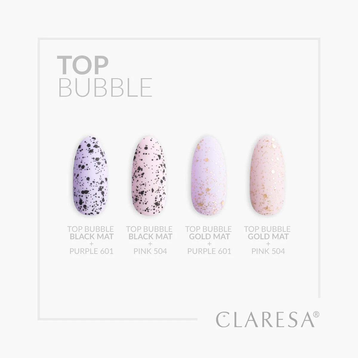 Claresa Top Bubble Gold Matt No Wipe -5g