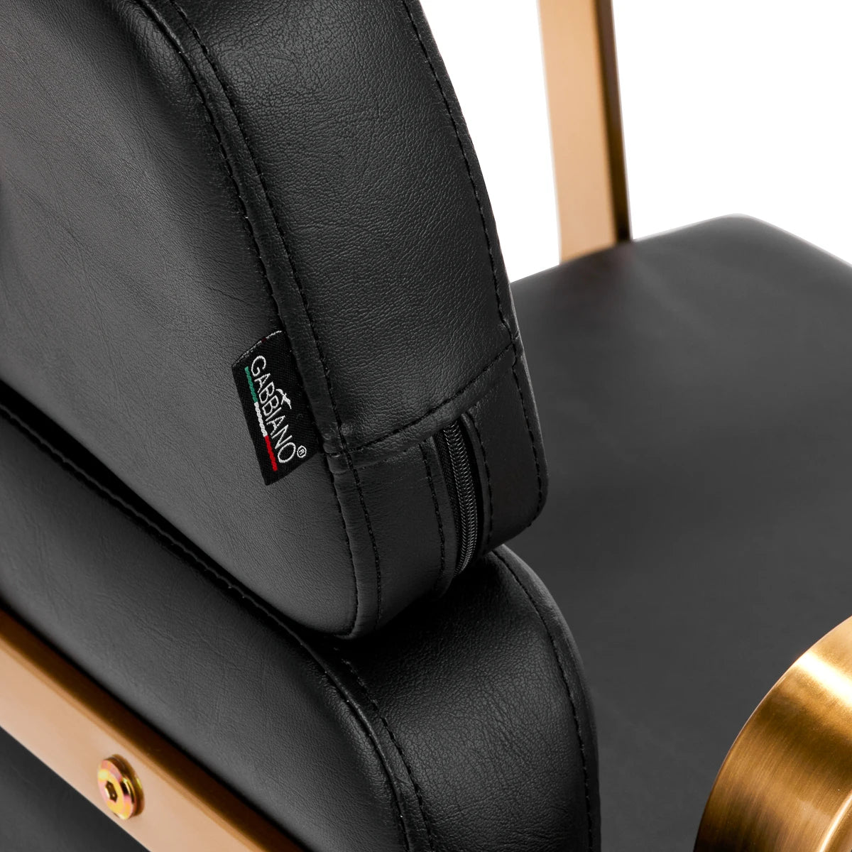 Hairdressing chair Gabbiano Porto, gold-black