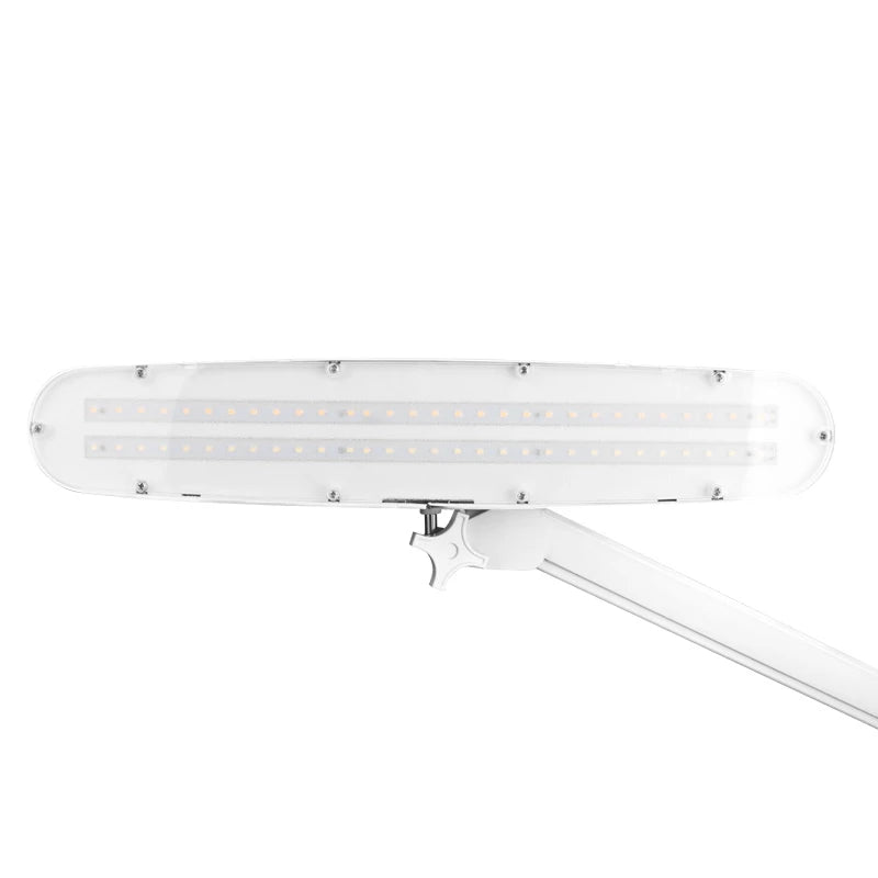 Elegant LED workshop lamp 801 l with a vice reg. white light intensity