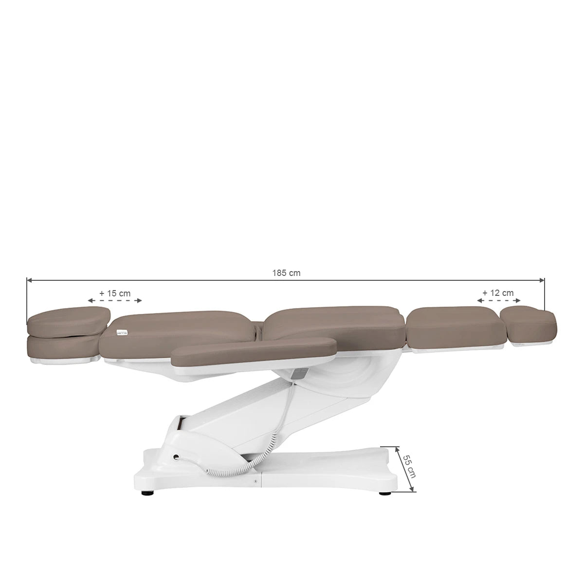 Электрическое косметическое кресло SILLON CLASSIC, 3 мотора, коричневый