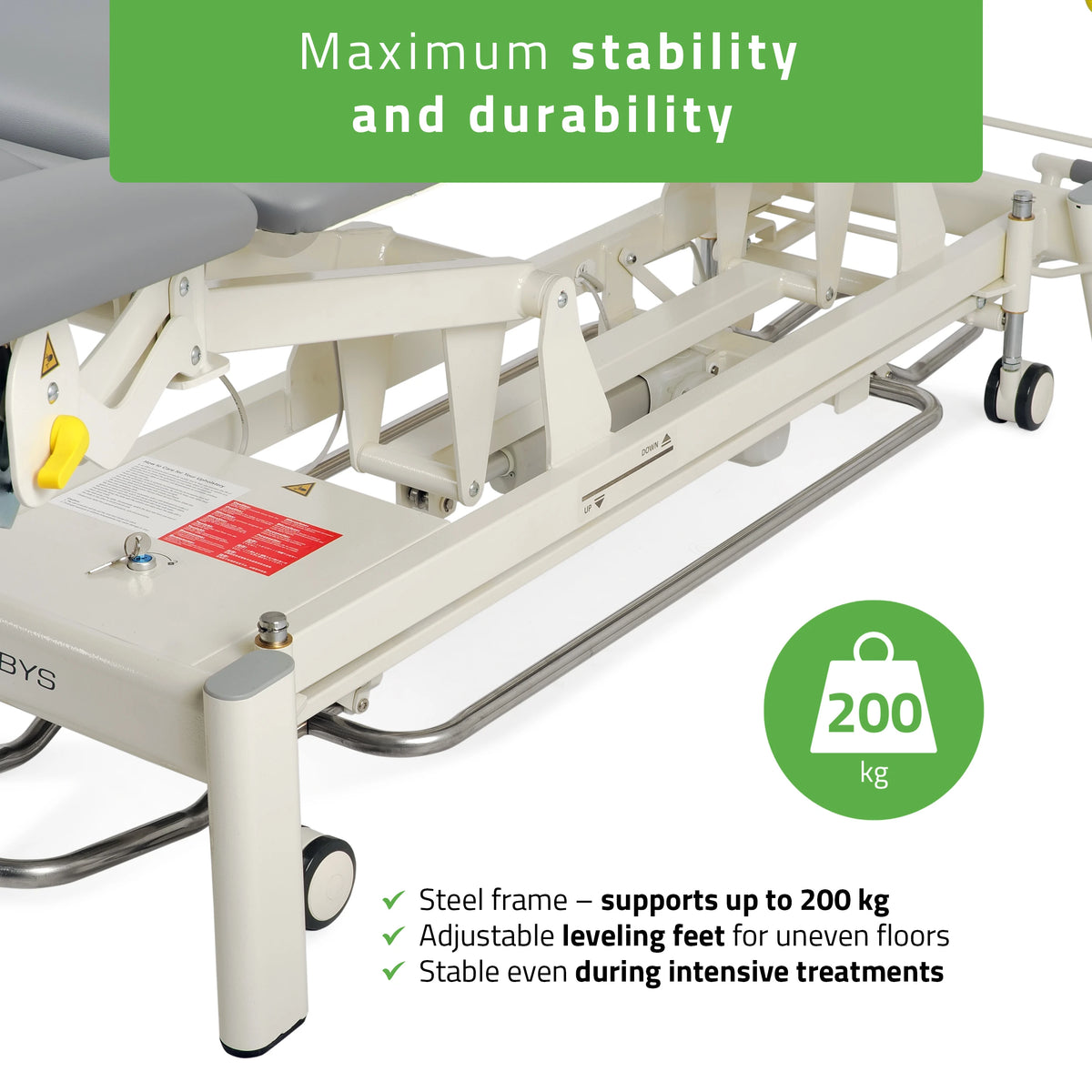 Table électrique de massage et de physiothérapie Proxima X7 Touch Core Gray