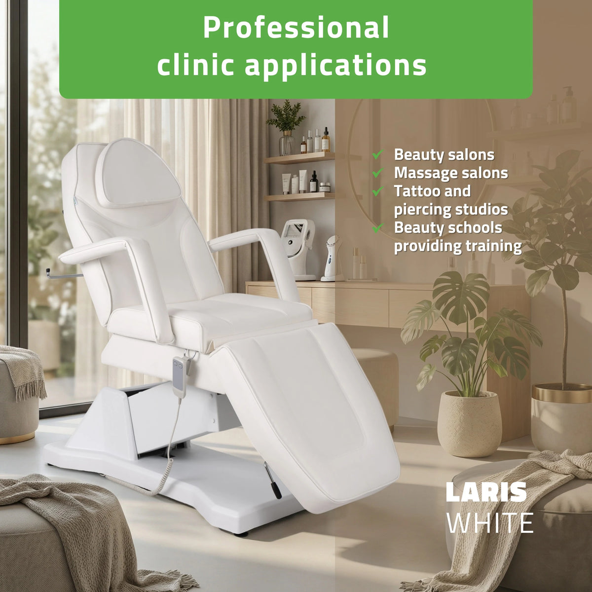 Electric beauty chair Laris Touch Core k301 white