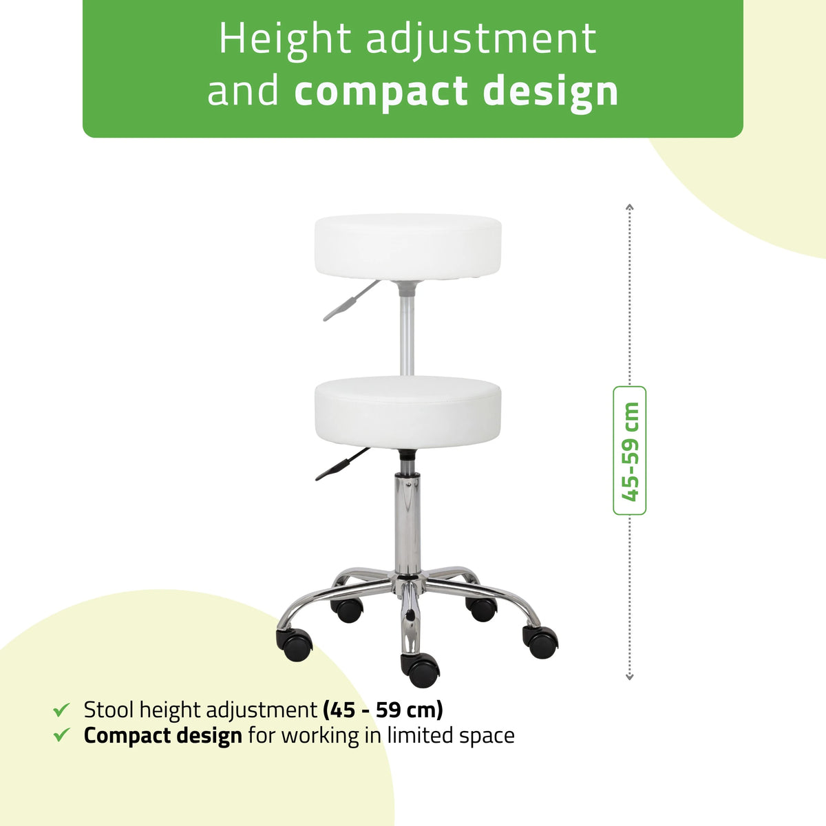 Stool TILA, Comfy Base k501 white