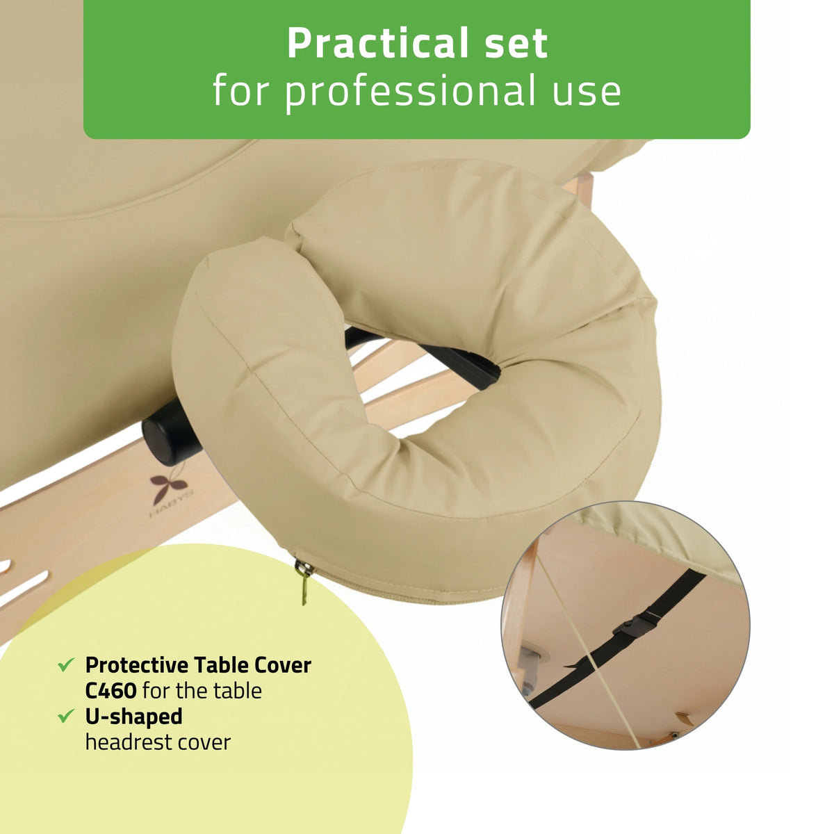 Protective Table Cover C460 (Oil-resistant) 102x203 cm Integral Struktural beige