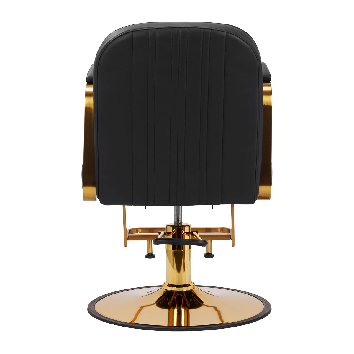 Hairdressing chair Gabbiano Acri gold - black