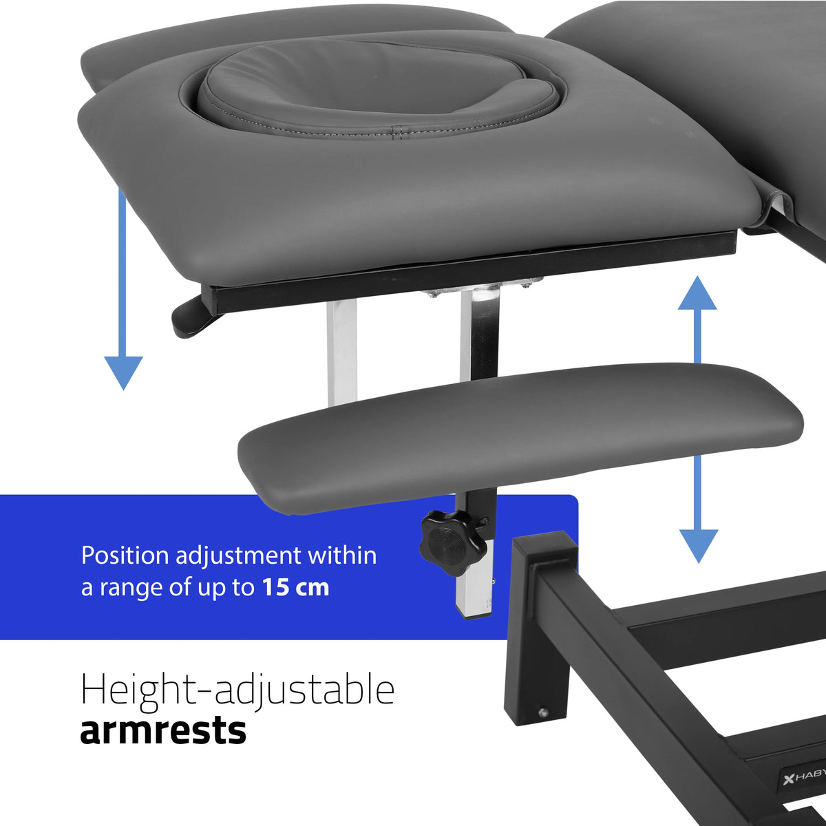 Table de massage fixe Fortis 4 ERGO Gris
