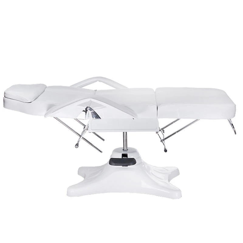 Lit cosmétique hydraulique BD-8222, blanc