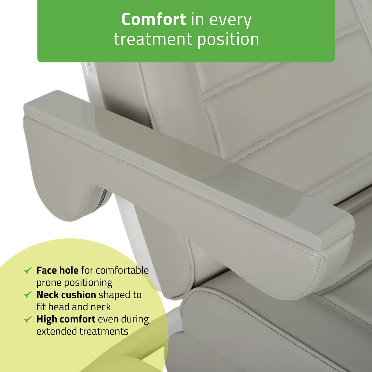 Косметологическое кресло Leo PRO 4 Comfy Base, 3 мотора, 522 Серое