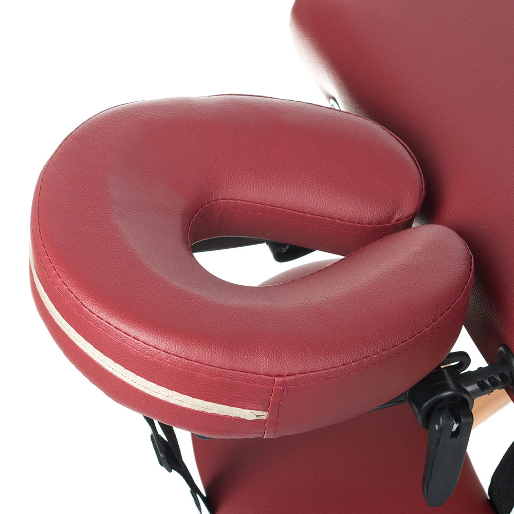Sammenklappelig massagebrikse COMFORT 10, bordeaux