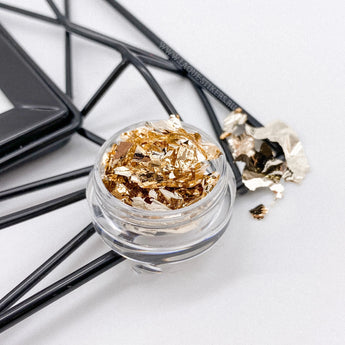 Blødt foliedesign til negle, Light Gold